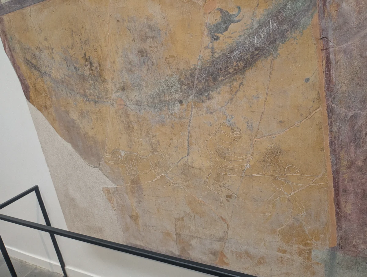 The Antiquarium museum of Pompeii where the eruption story is told, included in the entry ticket